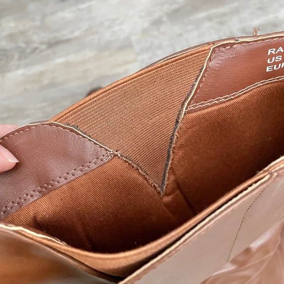 JustFab Raine wide calf riding boots faux leather - Picture 8 of 10